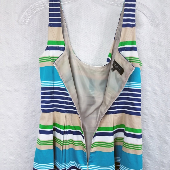 Nine West Lined Women's Summer Sun Halter Dress - Picture 7 of 8